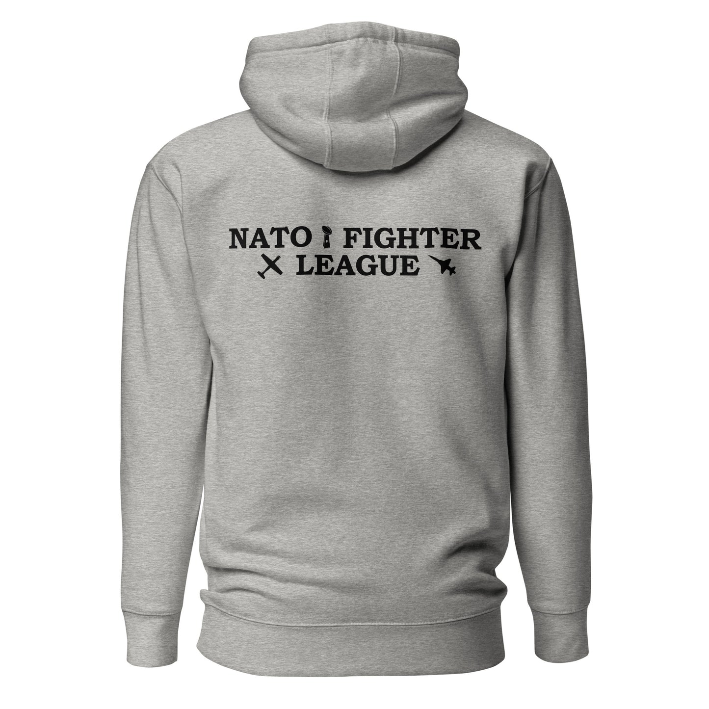 NATO Fighter League Stencil Patch Logo Back Hoodie