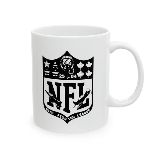 NATO Fighter League Stencil Patch Mug