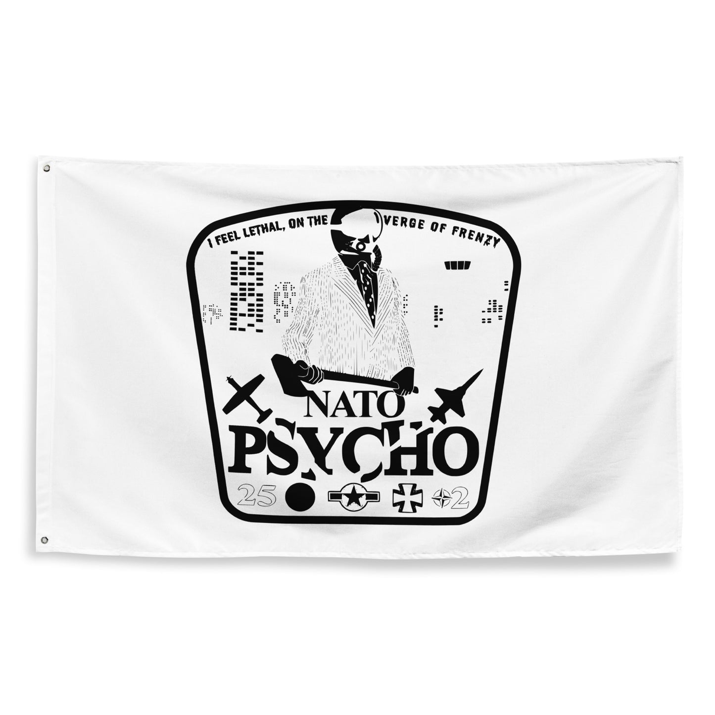 NATO Psycho Filled Patch White Flag