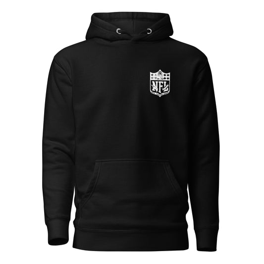 NATO Fighter League Stencil Patch Logo Back Hoodie